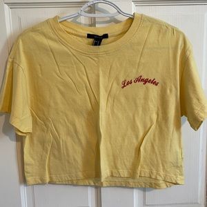 Forever 21 Size Small. Yellow crop top.